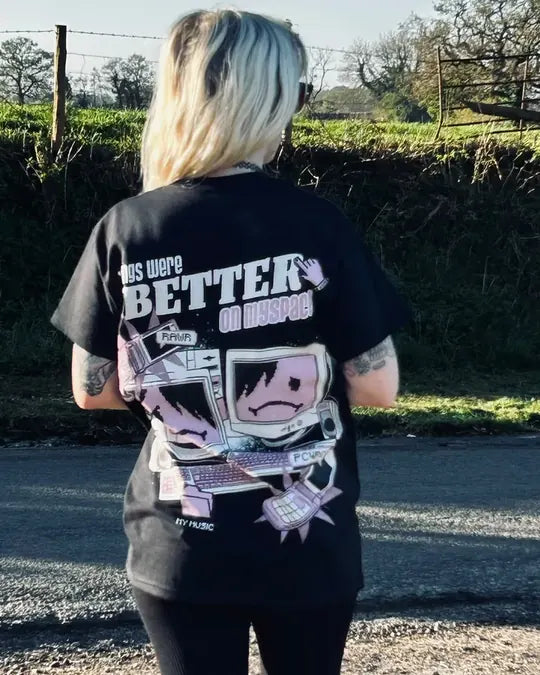 @stillnotokayclothing wearing the Better Days tee
